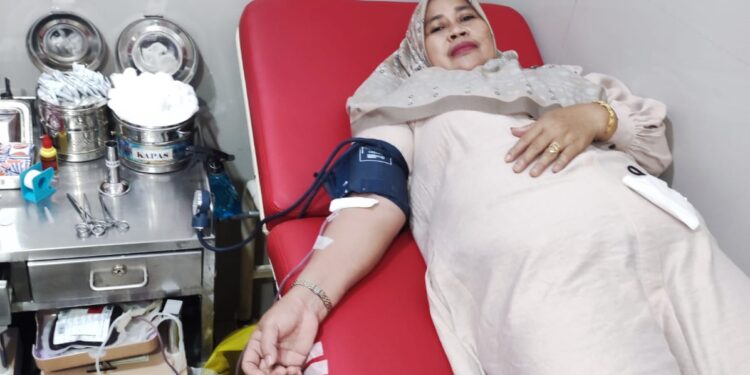 Meriahkan HUT ke-7, SMSI Sultra Gandeng PMI Gelar Donor Darah