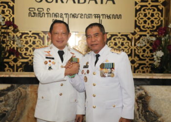 Gubernur Kaltara Hadiri Puncak Peringatan Hari Otonomi Daerah di Balai Kota Surabaya