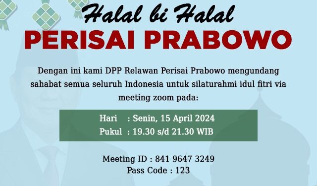 Ahmad Kailani, Ketua Umum DPP Relawan Perisai Prabowo:“Kita Harus Ikut Mengawal Program Prabowo-Gibran Jika Bangsa ini Ingin Berkilau Sejahtera”